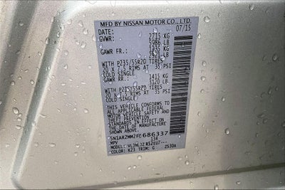2015 Nissan Pathfinder Platinum