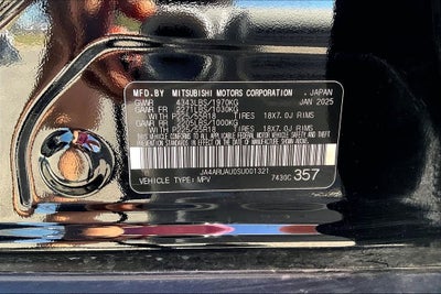 2025 Mitsubishi Outlander Sport Base