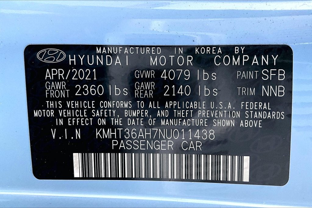 2022 Hyundai Veloster N Base
