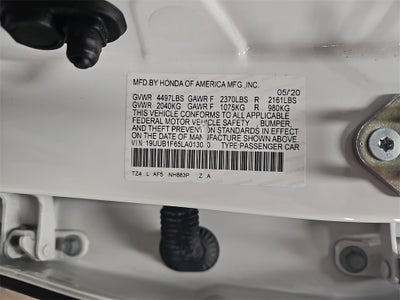 2020 Acura TLX 2.4L A-Spec Pkg