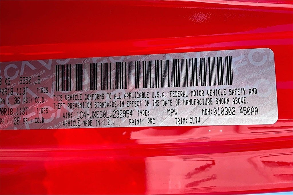 2020 Jeep Wrangler Sahara