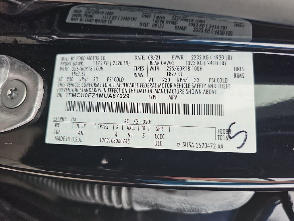 2021 Ford Escape SE