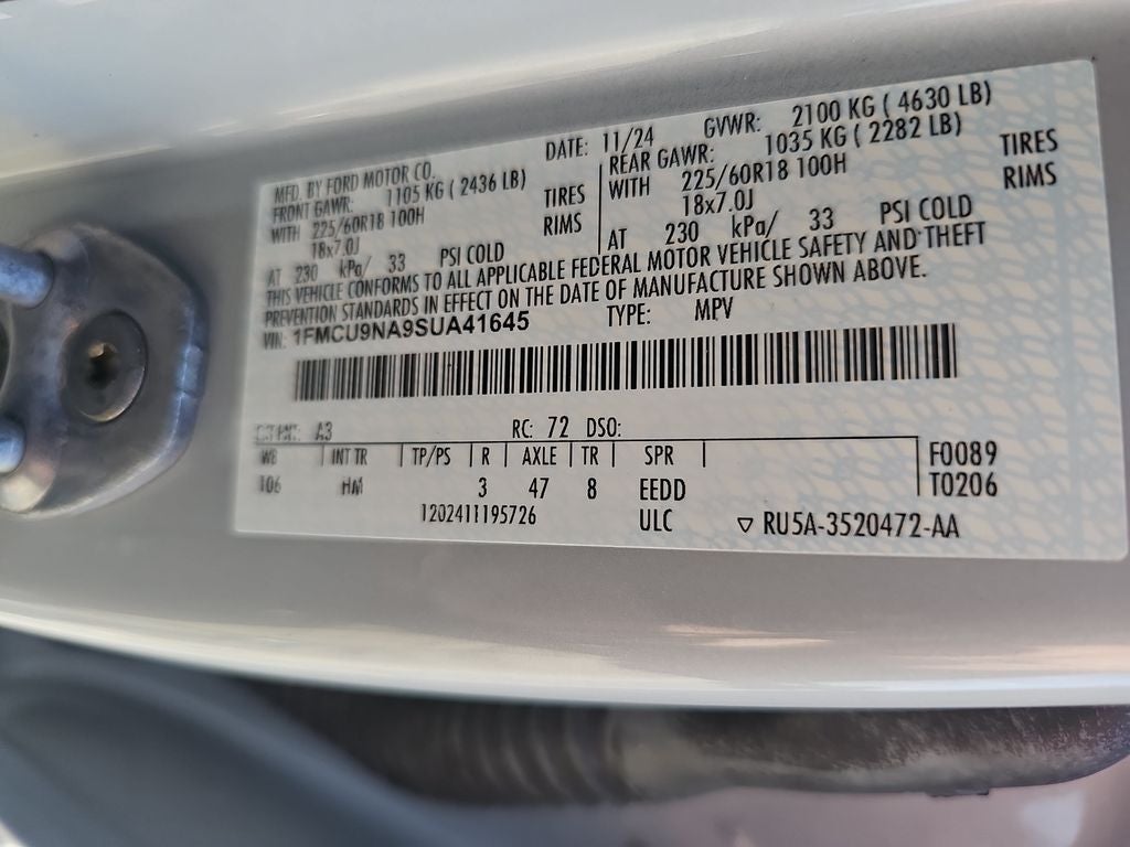 2025 Ford Escape ST-Line Select