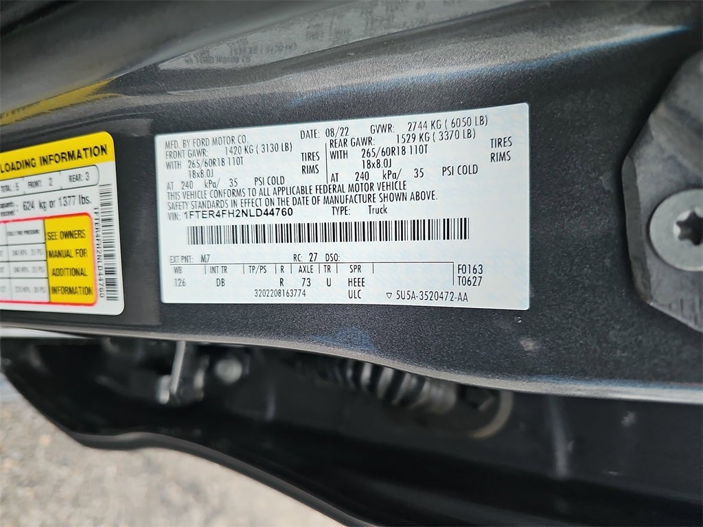 2022 Ford Ranger Lariat