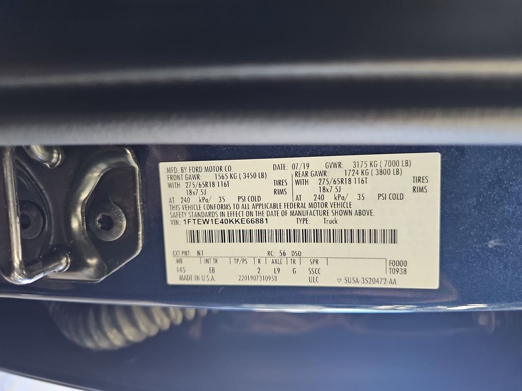 2019 Ford F-150 Lariat