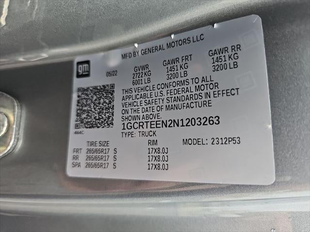 2022 Chevrolet Colorado ZR2