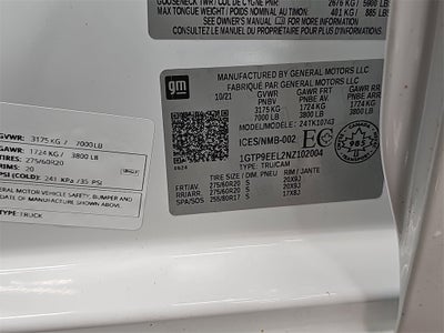 2022 GMC Sierra Limited AT4