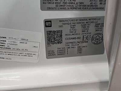 2022 GMC Sierra Limited AT4