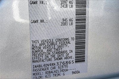 2024 Nissan Altima 2.5 SV