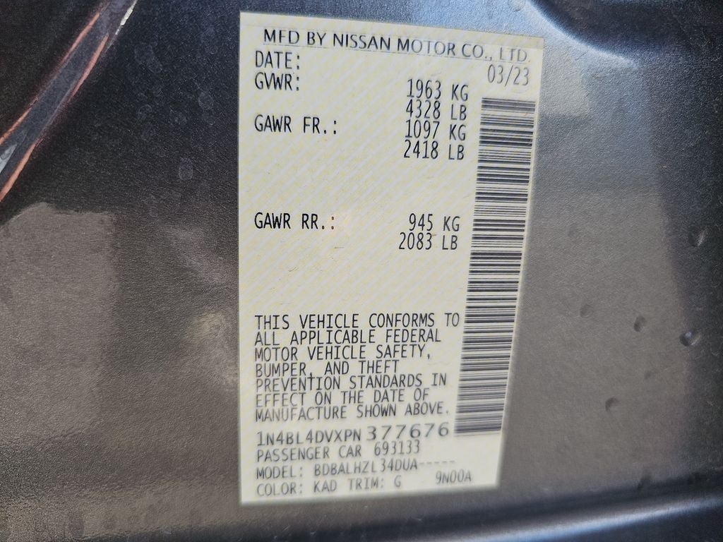 2023 Nissan Altima 2.5 SV