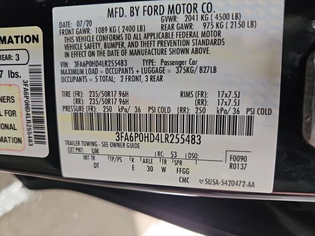 2020 Ford Fusion SE