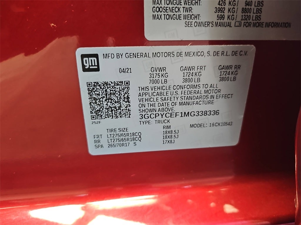 2021 Chevrolet Silverado Custom Trail Boss