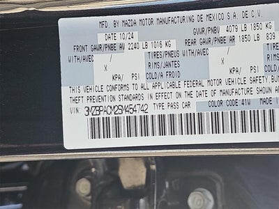 2025 Mazda Mazda3 2.5 S Preferred Package