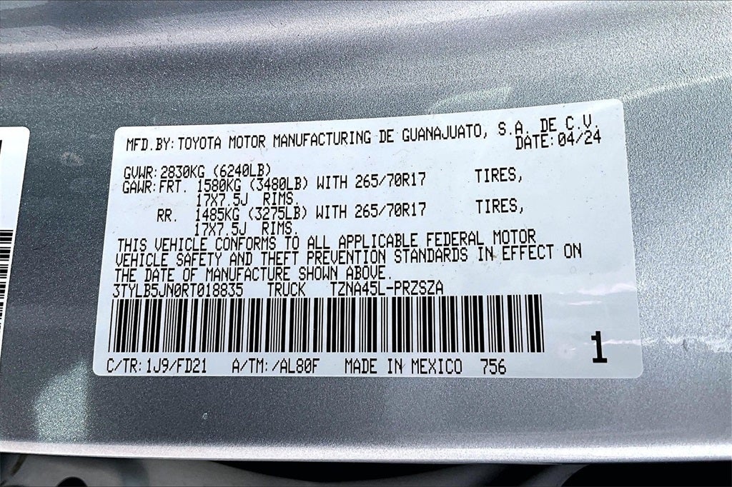 2024 Toyota TACOMA TRD OFFRD TRD Off-Road