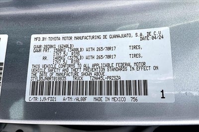 2024 Toyota TACOMA TRD OFFRD TRD Off-Road