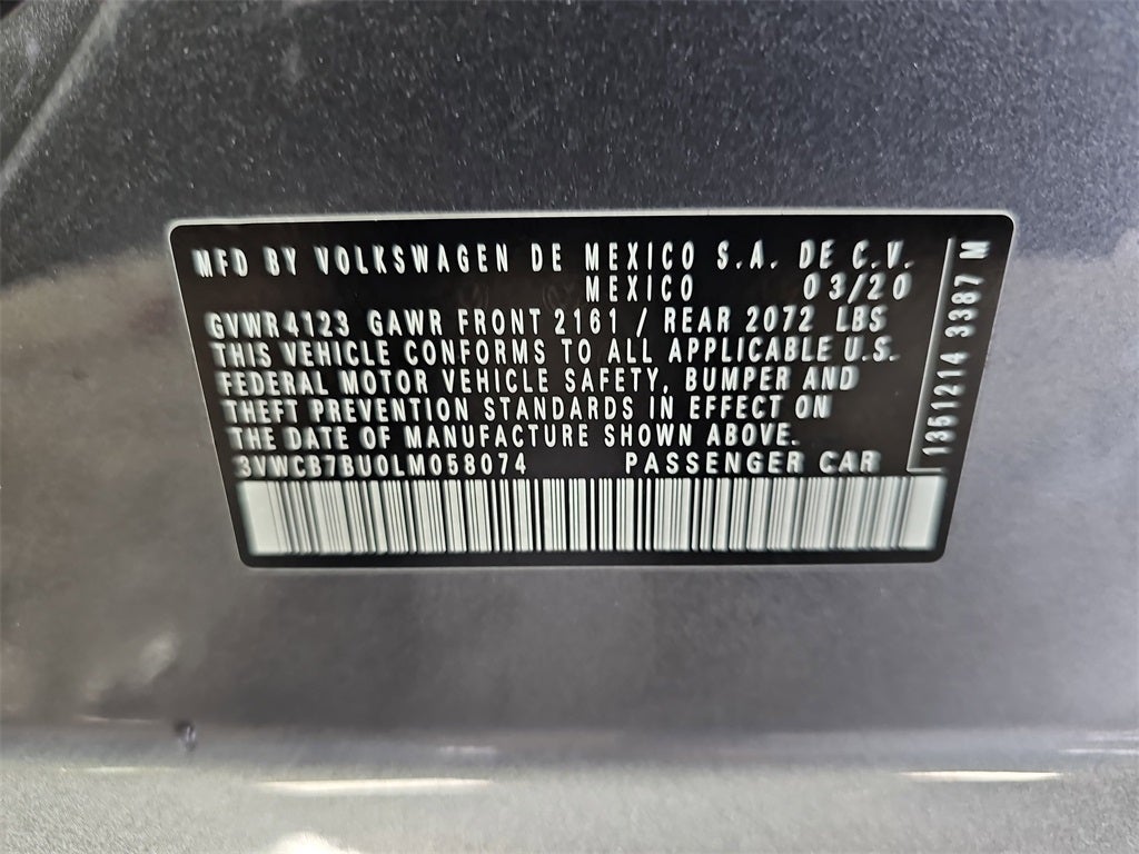 2020 Volkswagen Jetta 1.4T S