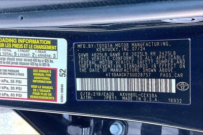 2025 Toyota CAMRY SE