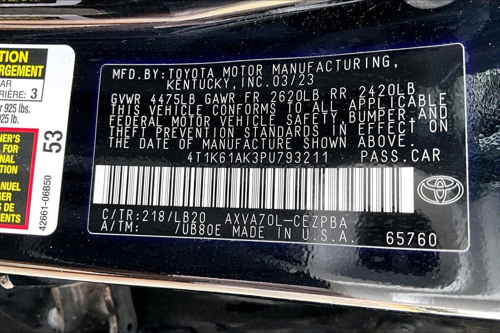 2023 Toyota Camry XSE