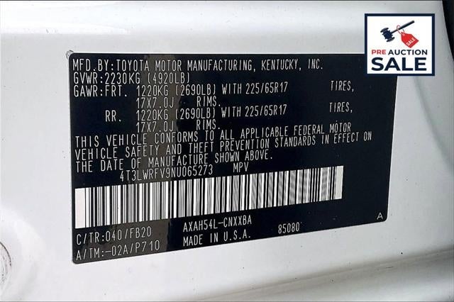 2022 Toyota RAV4 HYBRID LE