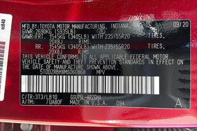 2021 Toyota HIGHLANDER Limited