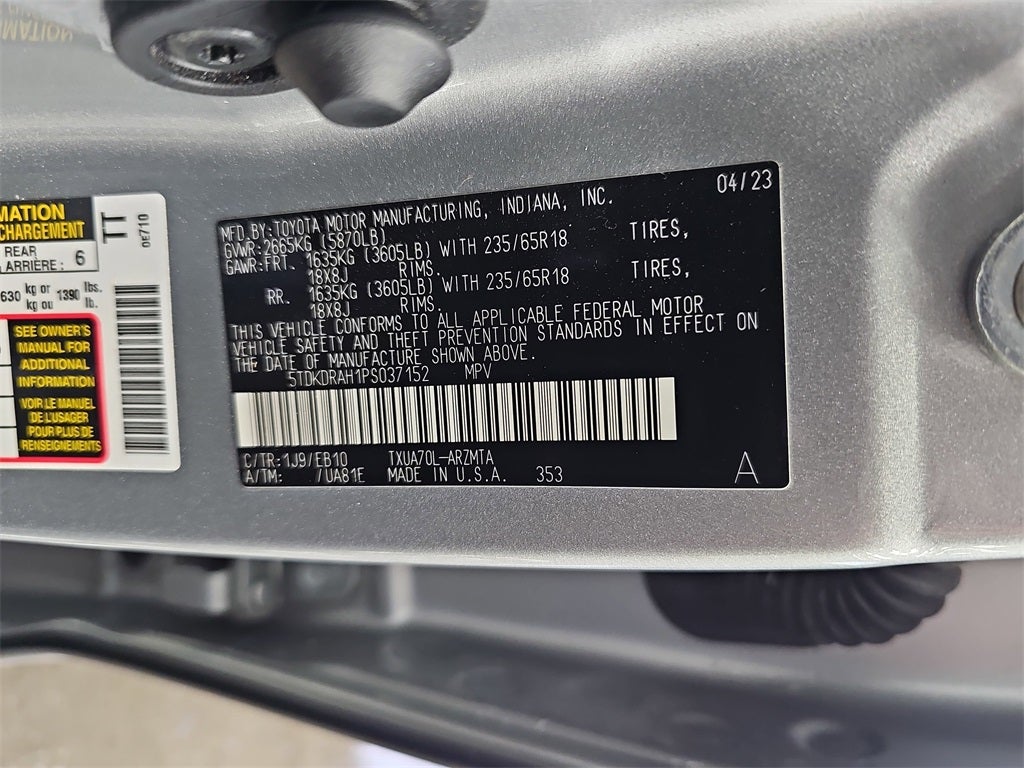 2023 Toyota HIGHLANDER XLE