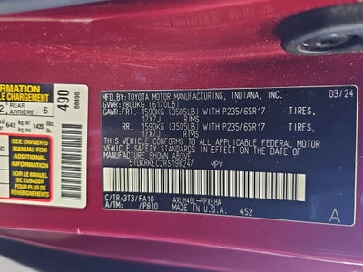2024 Toyota SIENNA LE LE 8 Passenger