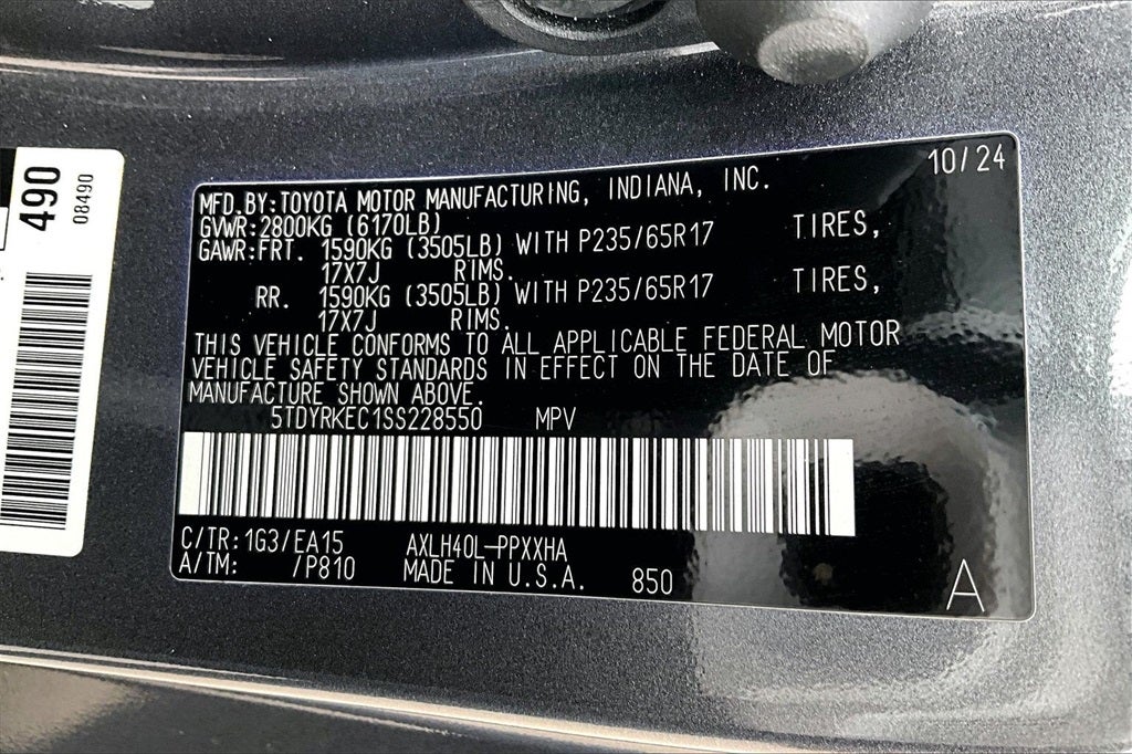 2025 Toyota SIENNA XLE XLE 7 Passenger