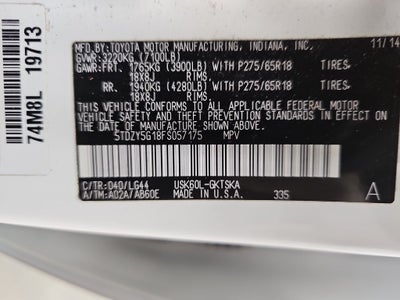 2015 Toyota Sequoia SR5 5.7L