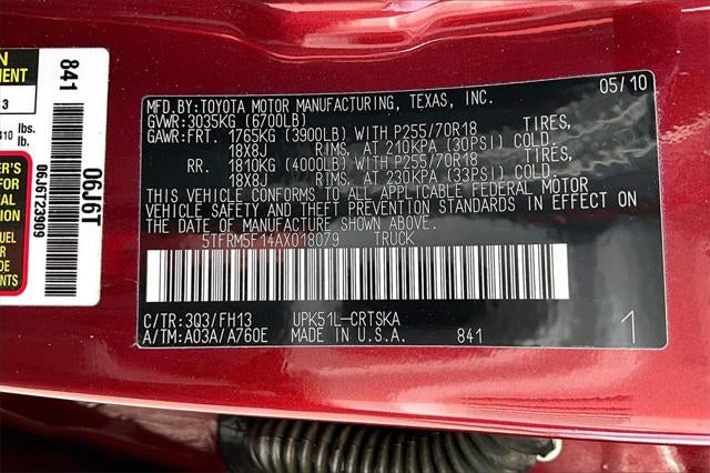 2010 Toyota TUNDRA 4X2 Grade 4.6L V8