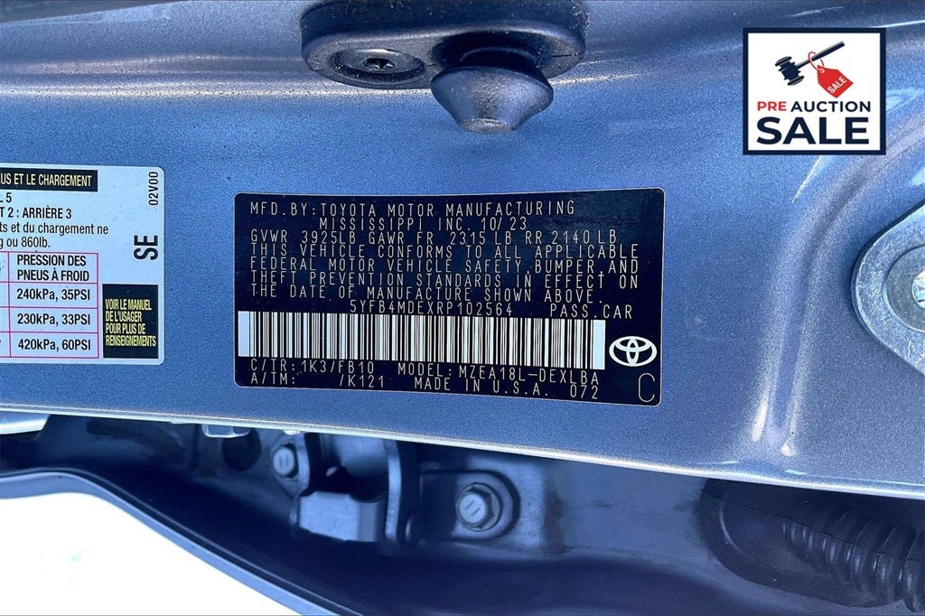 2024 Toyota COROLLA LE