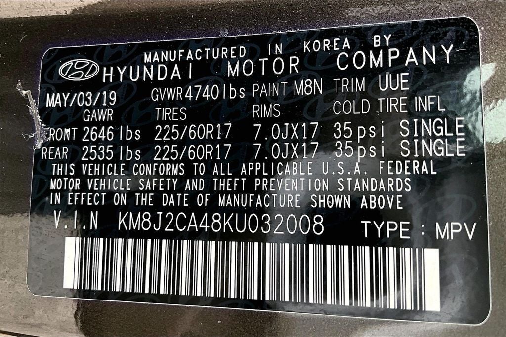 2019 Hyundai Tucson SE