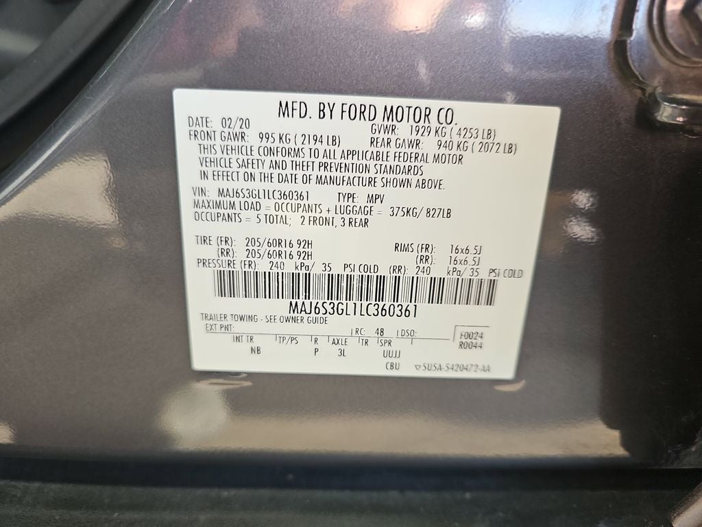 2020 Ford Ecosport SE