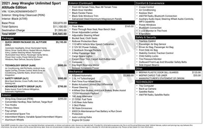 2021 Jeep Wrangler Unlimited Sport Altitude