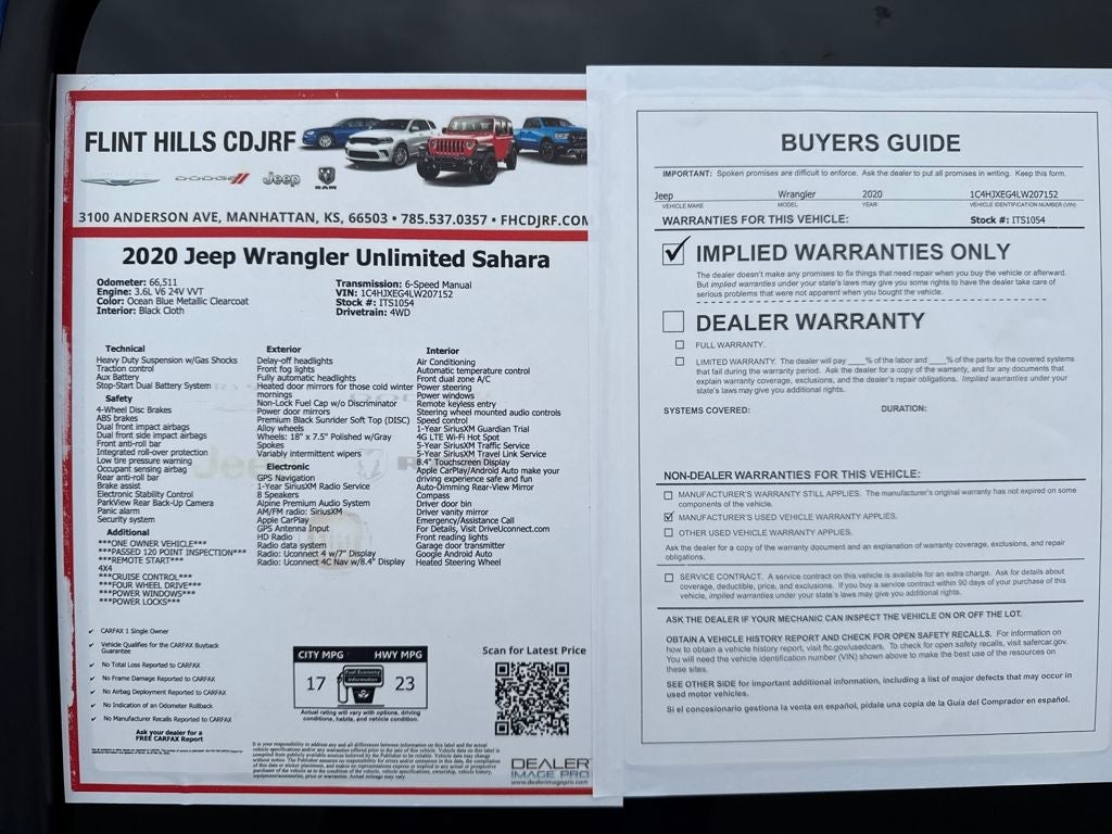 2020 Jeep Wrangler Unlimited Sahara 4x4
