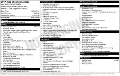 2017 Jeep Cherokee Latitude