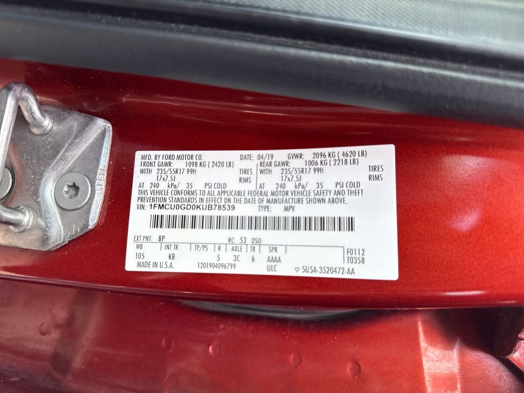 2019 Ford Escape SE