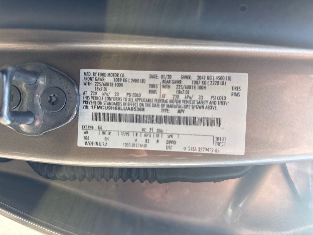 2020 Ford Escape SEL