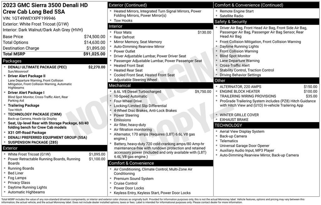 2023 GMC Sierra 3500HD Denali