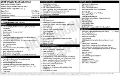 2024 Chrysler Pacifica Limited AWD