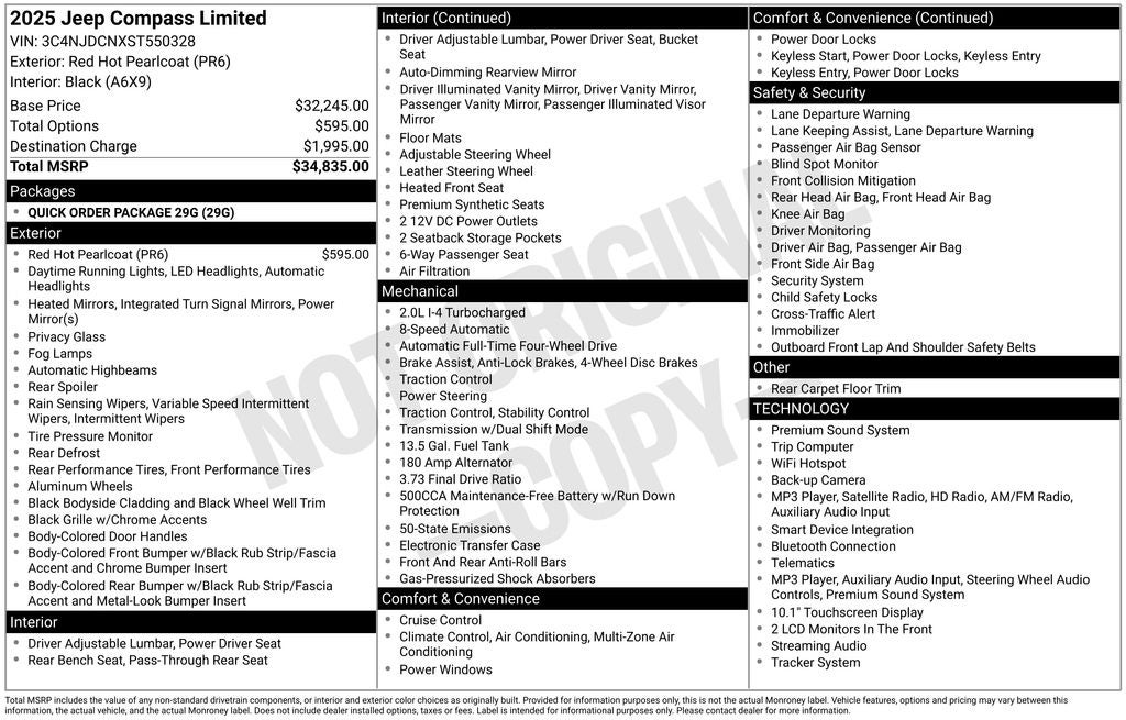 2025 Jeep Compass Limited 4x4