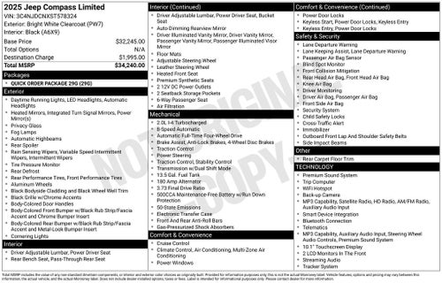 2025 Jeep Compass Limited 4x4