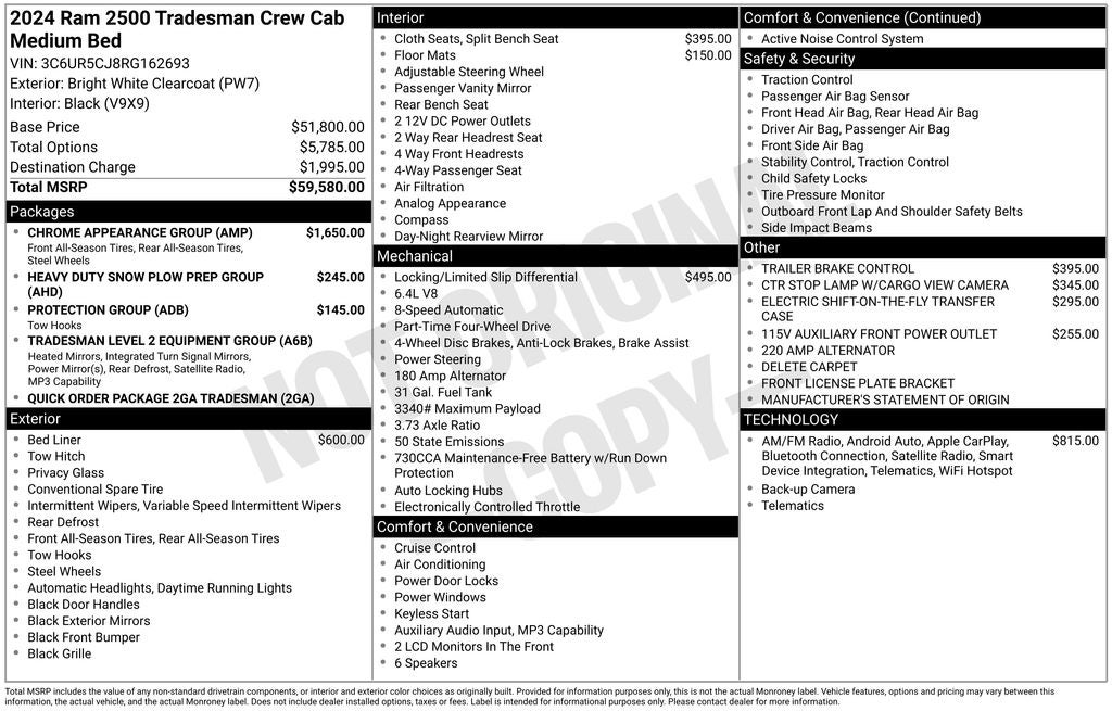 2024 RAM 2500 Tradesman