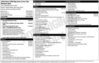 2024 RAM 2500 Big Horn Crew Cab 4x4 6'4' Box