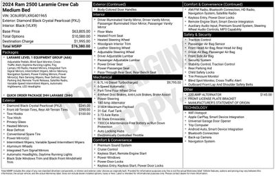 2024 RAM 2500 Laramie Crew Cab 4x4 6'4' Box