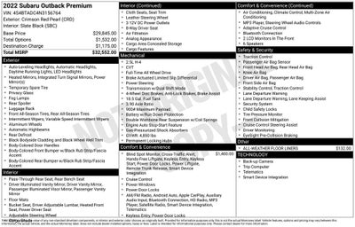 2022 Subaru Outback Premium