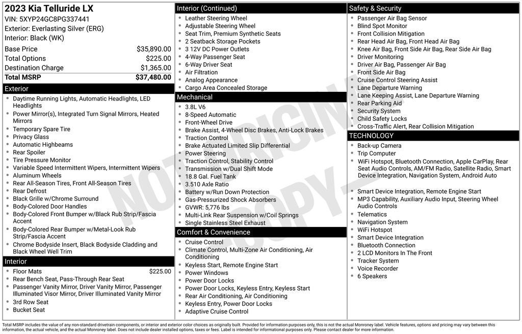 2023 Kia Telluride LX
