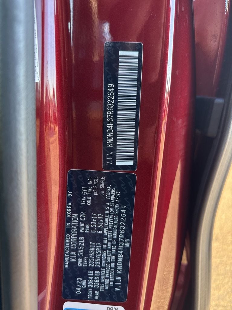 2024 Kia Carnival MPV LX Seat Package