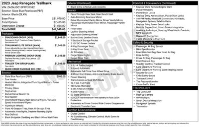 2023 Jeep Renegade Trailhawk 4x4