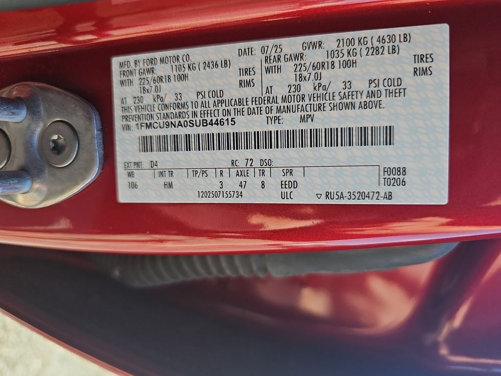 2025 Ford Escape ST-Line Select