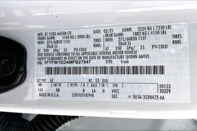 2021 Ford F-150 Platinum